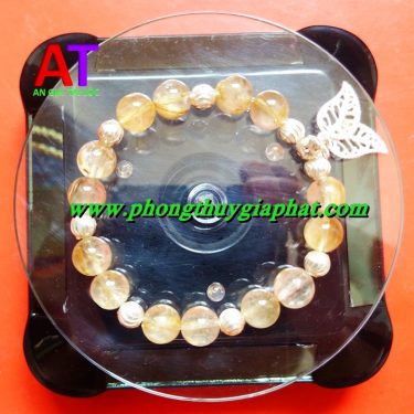 vòng đeo tay thạch anh tóc vàng