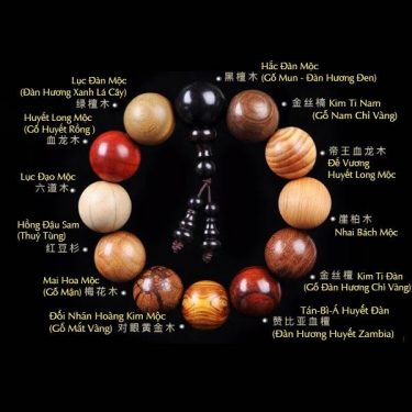 Vòng tay gỗ đa bảo