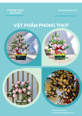 Cây đào thạch anh phong thuỷ