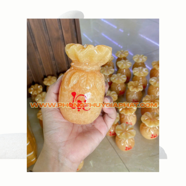 Túi Tiền đá Ngọc Xanh Onyx và Ngọc Hoàng Long