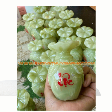 Túi Tiền đá Ngọc Xanh Onyx và Ngọc Hoàng Long